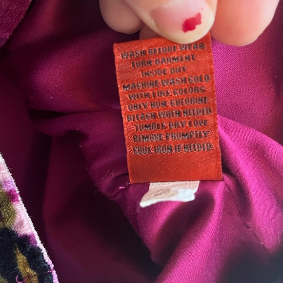 Little Girls Missoni for‎ Target Floral Velvet Button Purple Pink Peacoat 18/24M - Picture 7 of 8